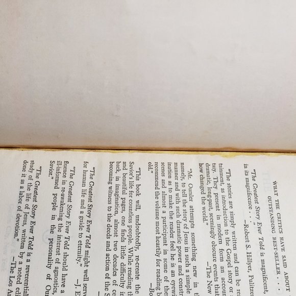 Doubleday Image Books The Greatest Story Ever Told Fulton Oursler Paperback 1961 - Picture 11 of 14